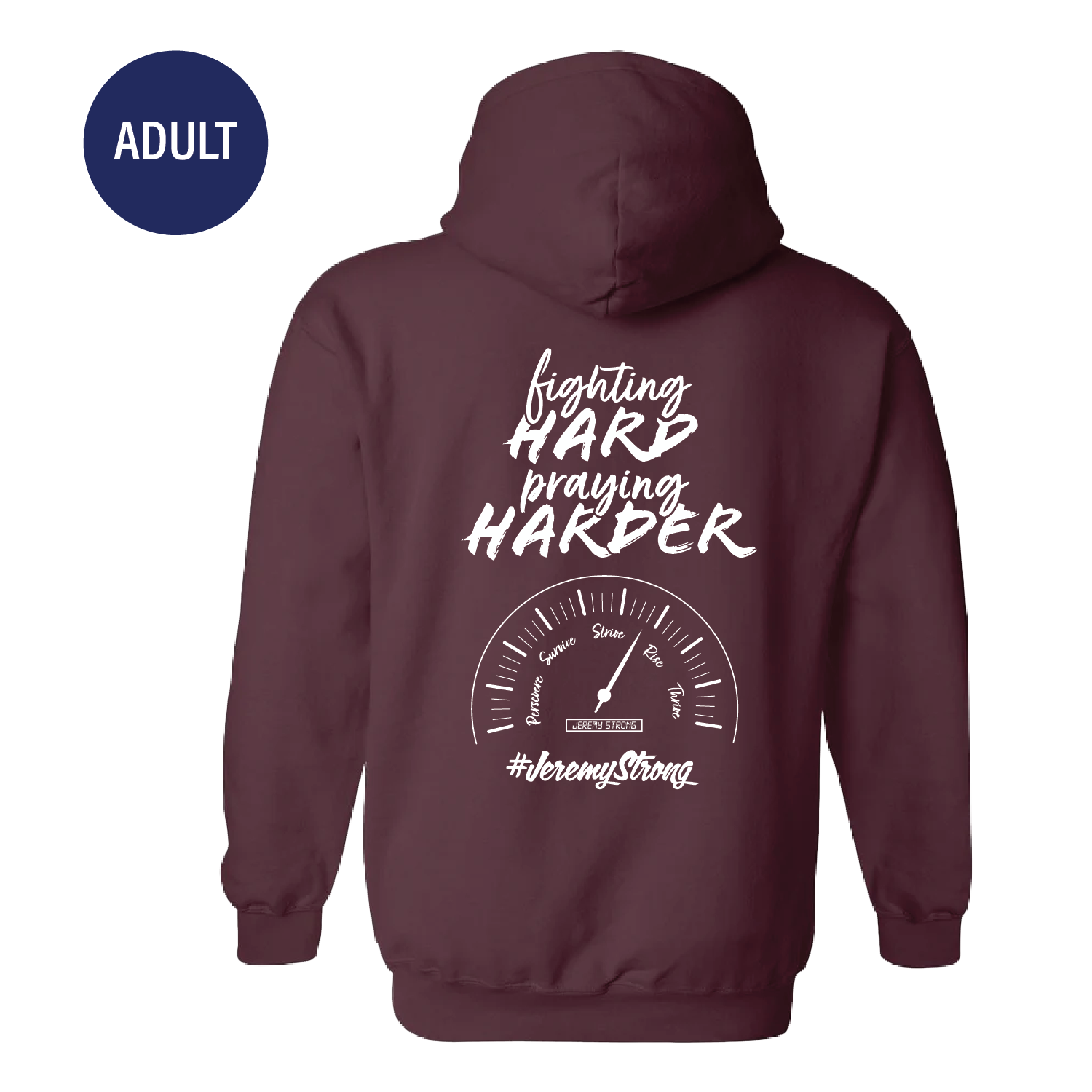 Adult Hoodie - "Full Throttle Fundraiser" for Jeremy Gigogne