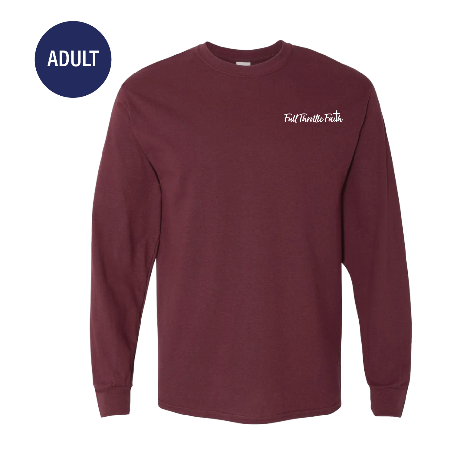 Adult Long Sleeve - "Full Throttle Fundraiser" for Jeremy Gigogne